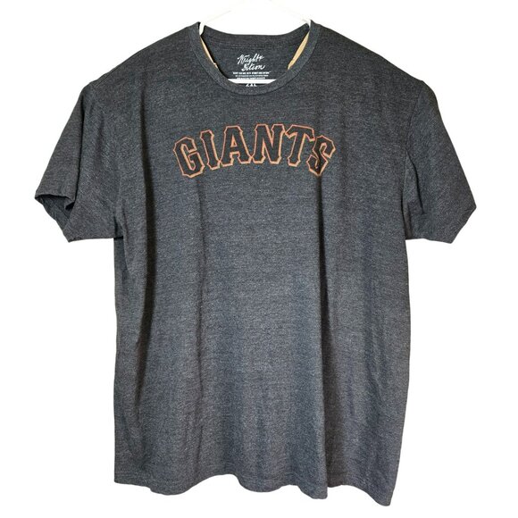 Wright & Ditson Giants 2XL Gray T-Shirt Cotton/Polyester Crewneck Short Sleeve - Picture 1 of 6